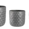 Bizzotto Vasi E Coprivasi>SET3 VASO PYRAMID TO ANTRACITE