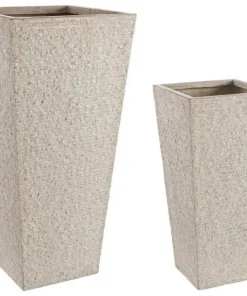 Bizzotto Vasi E Coprivasi>SET2 VASO ROCCIA QU ALTO SABBIA