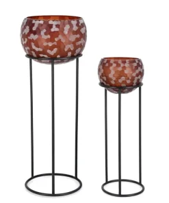 Bizzotto Vasi>SET2 VASO SAMPUR BORDEAUX