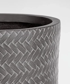 Bizzotto Vasi E Coprivasi>SET4 VASO TRESSAGE CIL ANTRACITE