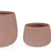 Bizzotto Vasi E Coprivasi>SET3 VASO TRESSAGE TO TERRACOTTA