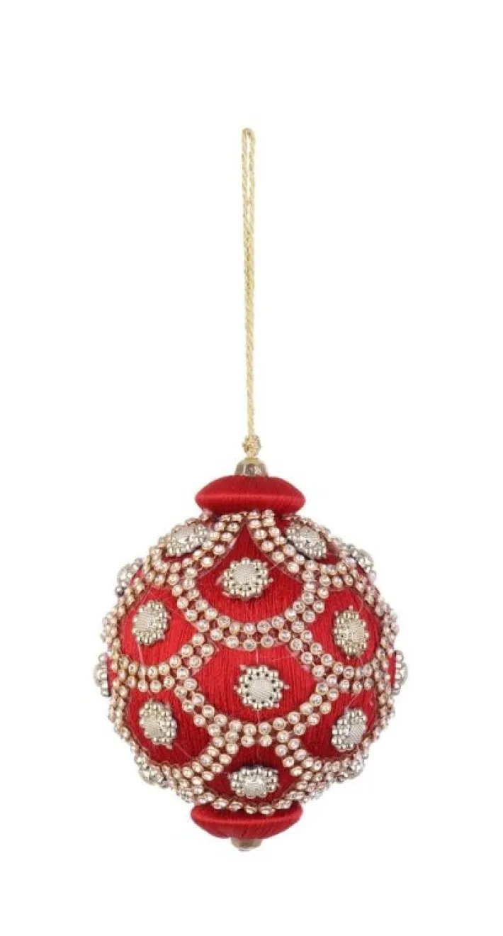 Bizzotto Pendagli>SFERA CRYSTAL ROSSO D80