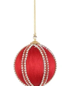 Bizzotto Pendagli>SFERA DIAMOND ROSSO D80