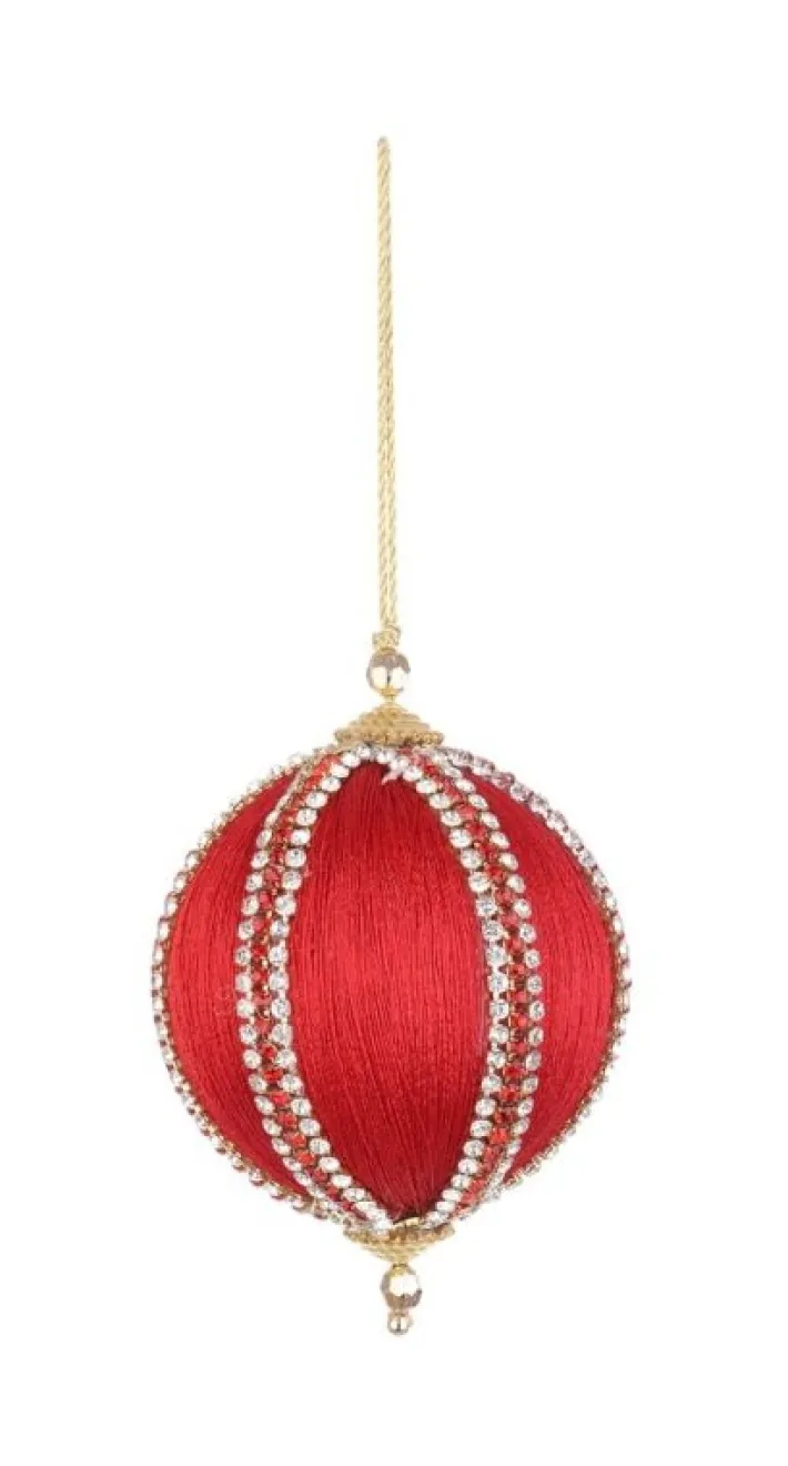 Bizzotto Pendagli>SFERA DIAMOND ROSSO D80