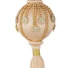 Bizzotto Pendagli>SFERA FRINGE BEIGE C-NAPPA D80