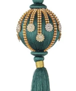 Bizzotto Pendagli>SFERA FRINGE VERDE SC C-NAPPA D80