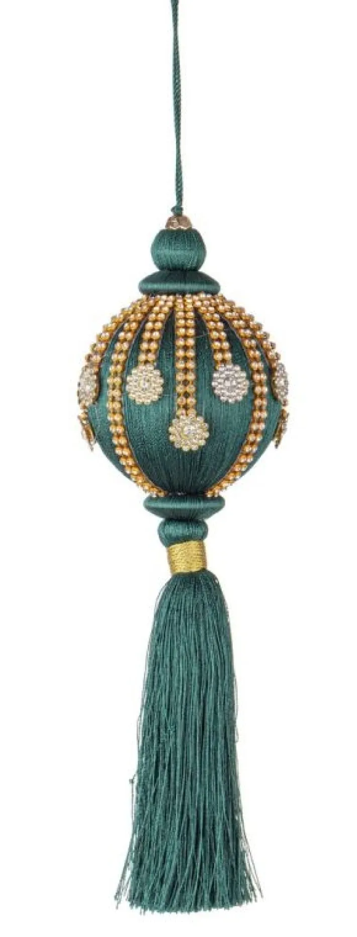 Bizzotto Pendagli>SFERA FRINGE VERDE SC C-NAPPA D80