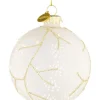 Bizzotto Sfere>SFERA VT FLORAL BIANCO OP D80