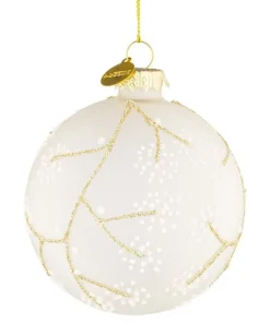 Bizzotto Sfere>SFERA VT FLORAL BIANCO OP D80
