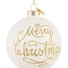 Bizzotto Sfere>SFERA VT MERRY CHRISTMAS BIANCO D80