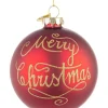 Bizzotto Sfere>SFERA VT MERRY CHRISTMAS ROSSO D80