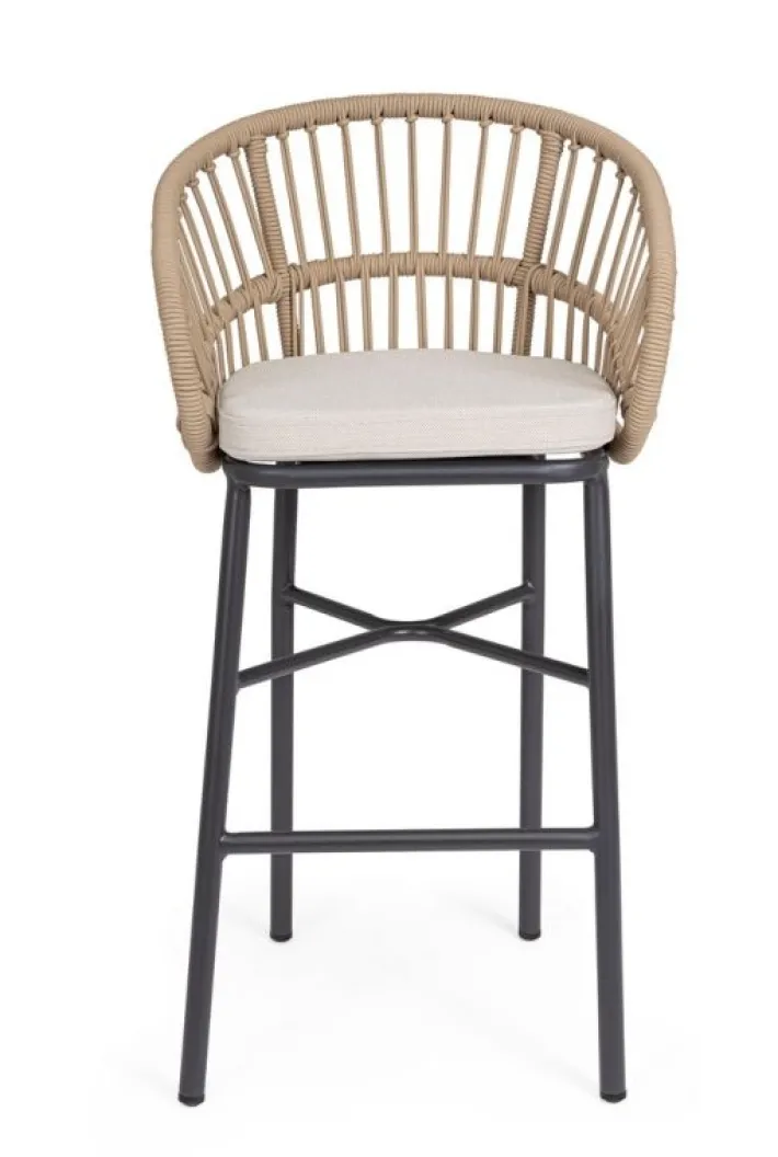Bizzotto Sgabelli>SGABELLO BAR C-C ODIVELAS BEIGE