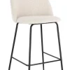 Bizzotto Sgabelli Bar>SGABELLO BAR EFFETTO BOUCLE' NERO/AVORIO - CARRY