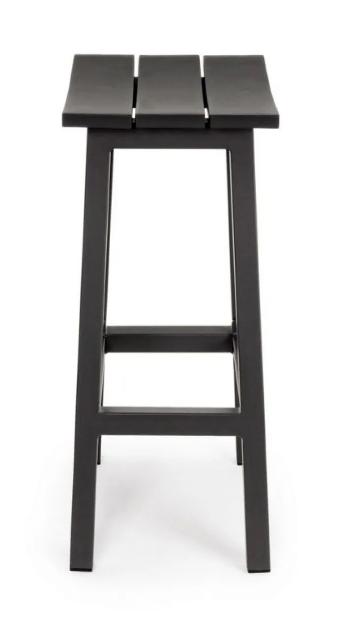 Bizzotto Sgabelli>SGABELLO BAR IN ALLUMINIO ANTRACITE YK13 - SKIPPER
