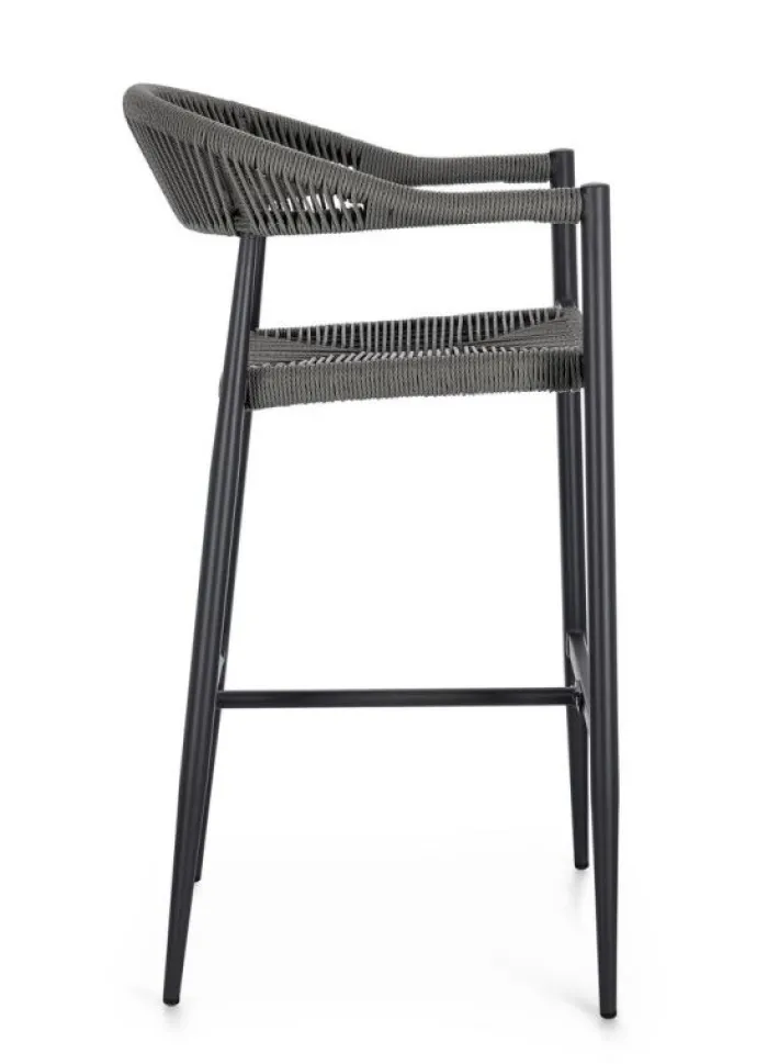 Bizzotto Sgabelli>SGABELLO BAR JANDIA ANTRACITE/GRIGIO