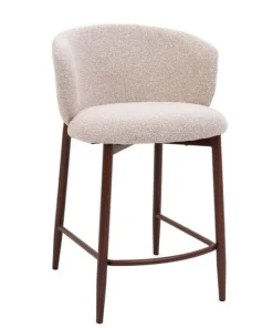Bizzotto Sgabelli Bar>SGABELLO CUCINA AMALIA NOCE/BEIGE