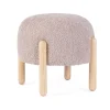 Bizzotto Sgabelli>SGABELLO EFFETTO BOUCLE' ROSA ANTICO - DAYLA