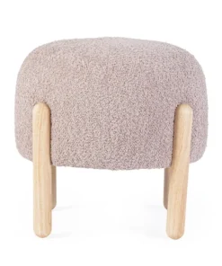 Bizzotto Sgabelli>SGABELLO EFFETTO BOUCLE' ROSA ANTICO - DAYLA
