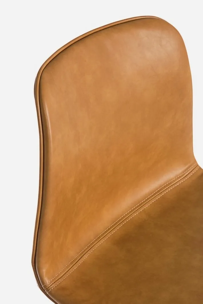 Bizzotto Sgabelli Bar>SGABELLO IN ECOPELLE COLOR CUOIO - KYRA