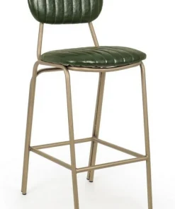 Bizzotto Sgabelli Bar>SGABELLO IN ECOPELLE VERDE SCURO - ADDY