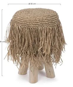 Bizzotto Sgabelli>SGABELLO IN FIBRE NATURALI G02 - FLORINDA