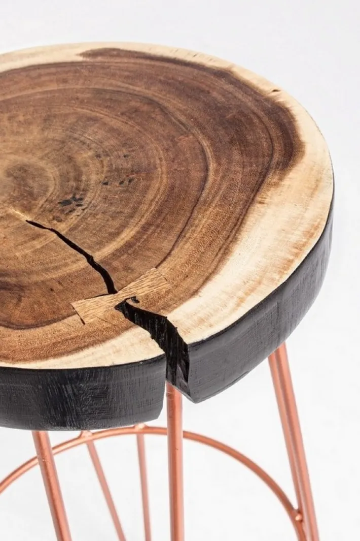 Bizzotto Sgabelli Bar>SGABELLO IN LEGNO RAME - RAKEL