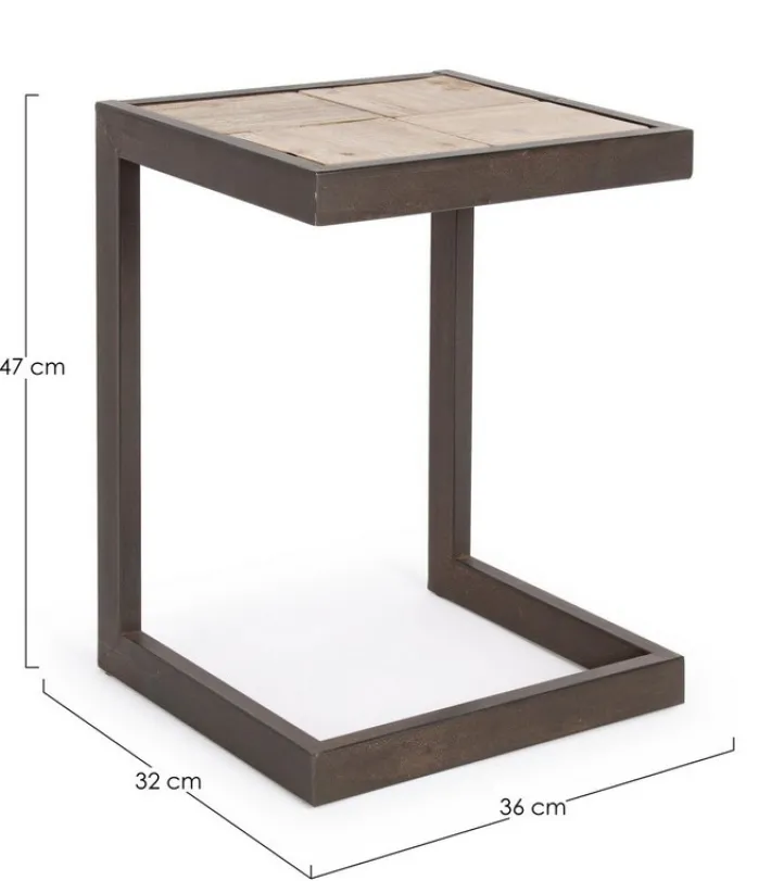Bizzotto Sgabelli>SGABELLO IN METALLO H47 - BLOCKS