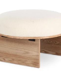 Bizzotto Pouf>SGABELLO IN TESSUTO NATURALE - ANNUSKA