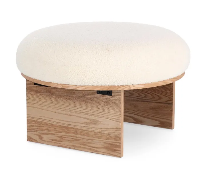 Bizzotto Pouf>SGABELLO IN TESSUTO NATURALE - ANNUSKA