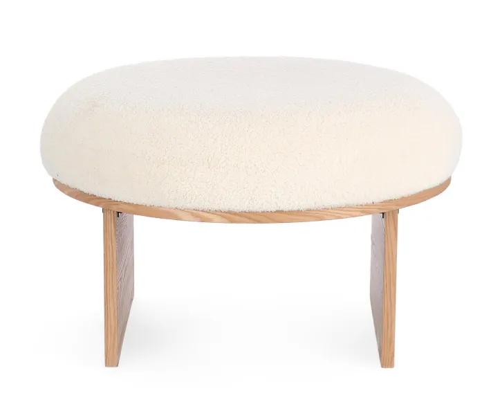 Bizzotto Pouf>SGABELLO IN TESSUTO NATURALE - ANNUSKA