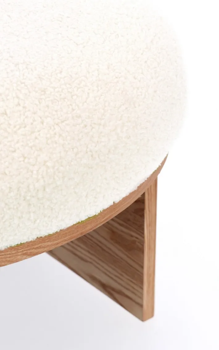 Bizzotto Pouf>SGABELLO IN TESSUTO NATURALE - ANNUSKA