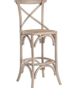 Bizzotto Sgabelli Bar>SGABELLOBAR IN LEGNO GRIGIO NATURALE - CROSS