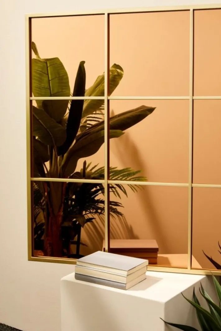 Bizzotto Specchi>SPECCHIO C-C WINDOW PLANET ORO-BR 90X90