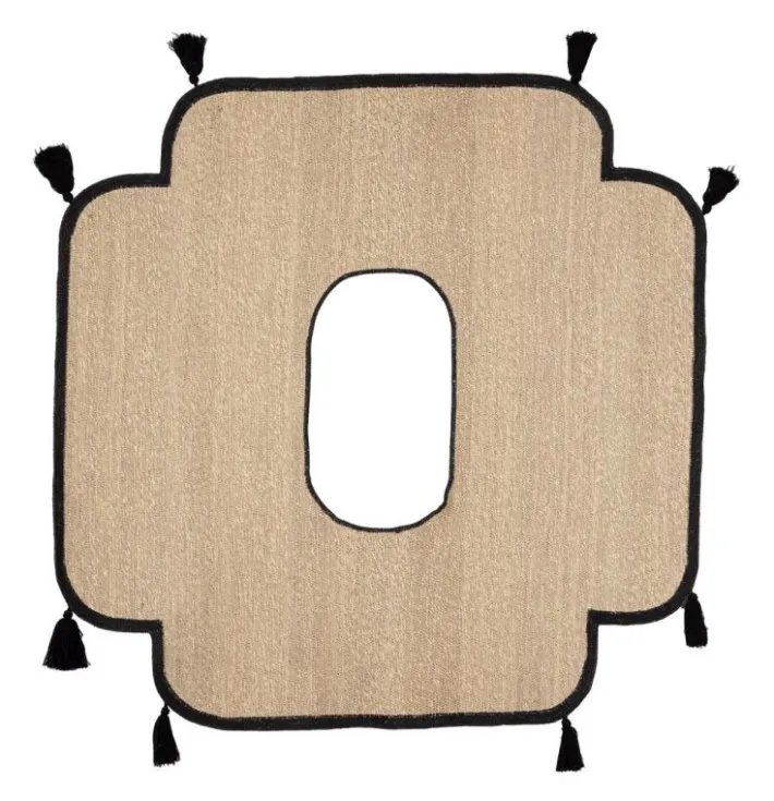 Bizzotto Tappeti>TAPPETO HUE NATURALE NERO 134X138