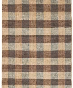 Bizzotto Tappeti>TAPPETO RUANDA QUADRI MARRONE 200X300