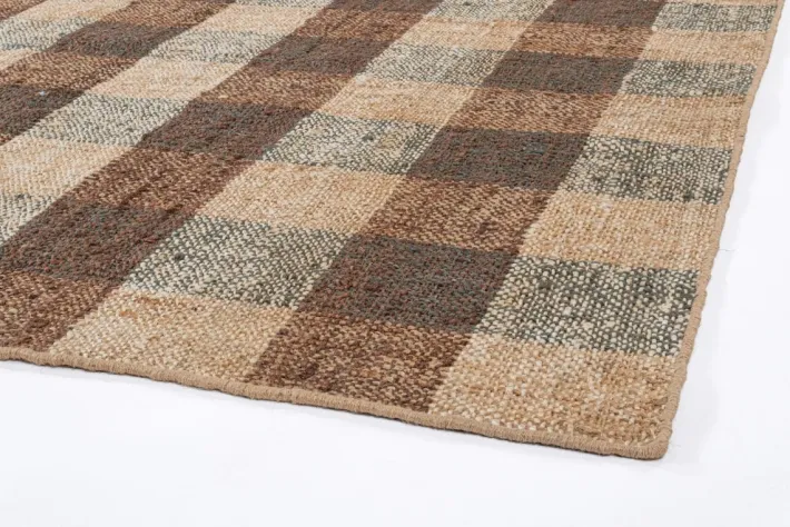 Bizzotto Tappeti>TAPPETO RUANDA QUADRI MARRONE 200X300