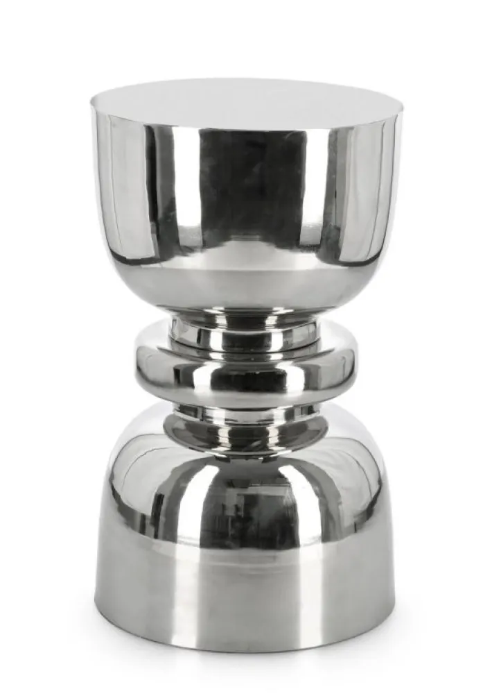 Bizzotto Tavolini>TAVOLINO ANIMESH SHINY NICKEL