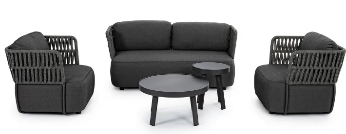 Bizzotto Tavolini>TAVOLINO D41 ANTRACITE QS22 - SPYRO