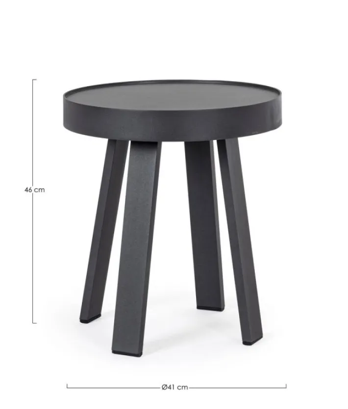 Bizzotto Tavolini>TAVOLINO D41 ANTRACITE QS22 - SPYRO