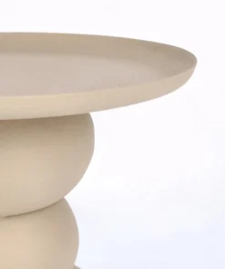 Bizzotto Tavolini>TAVOLINO IN ACCIAIO BEIGE - ALPA