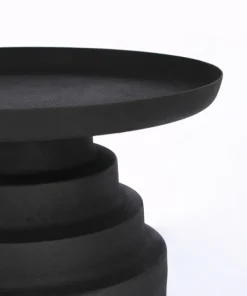 Bizzotto Tavolini>TAVOLINO IN ACCIAIO NERO - AMBA