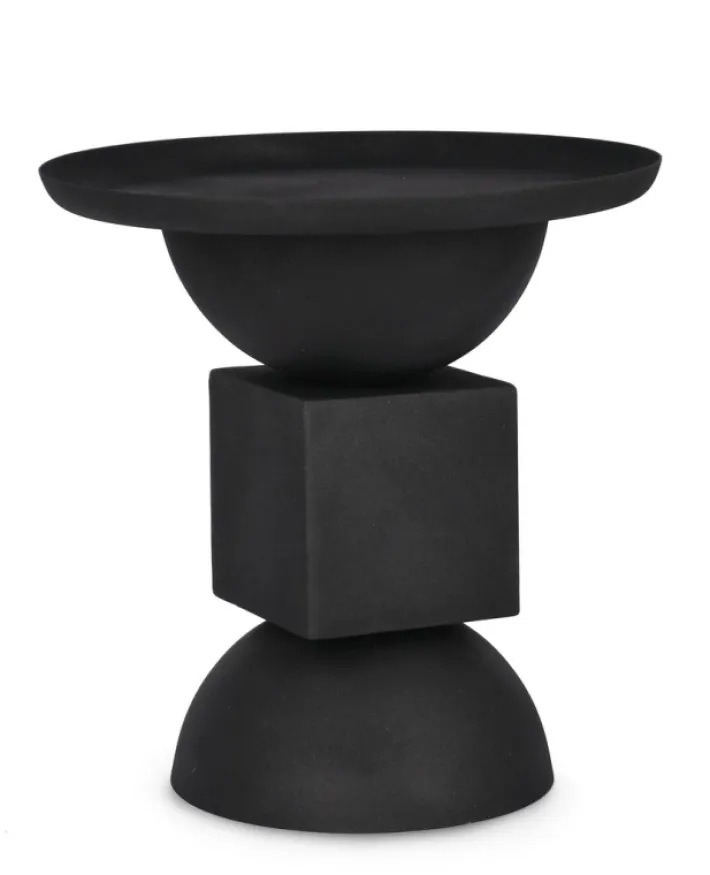 Bizzotto Tavolini>TAVOLINO IN ACCIAIO NERO - ALKA