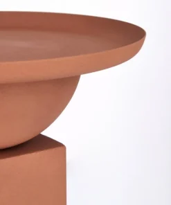 Bizzotto Tavolini>TAVOLINO IN ACCIAIO TERRACOTTA - ALKA