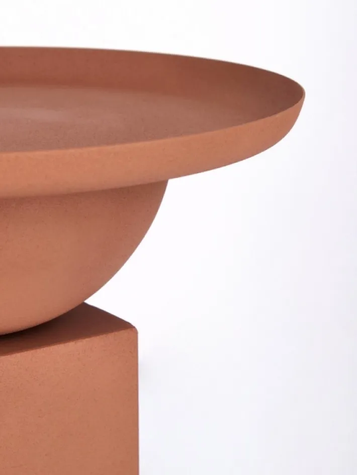 Bizzotto Tavolini>TAVOLINO IN ACCIAIO TERRACOTTA - ALKA