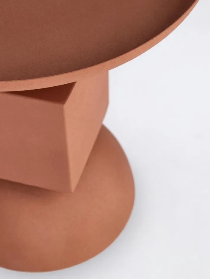 Bizzotto Tavolini>TAVOLINO IN ACCIAIO TERRACOTTA - ALKA
