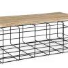 Bizzotto Tavolini>TAVOLINO IN ACCIAIO 110X65 - TRELLIS