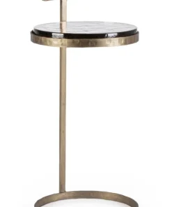 Bizzotto Tavolini>TAVOLINO IN ACCIAO FINITURA OTTONE H64 - ZAYLA