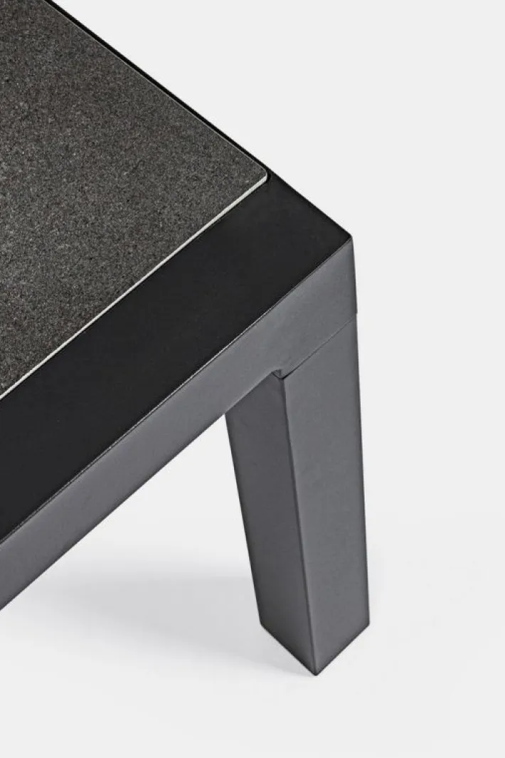 Bizzotto Tavolini>TAVOLINO IN ALLUMINIO ANTRACITE JX55 - KLEDI