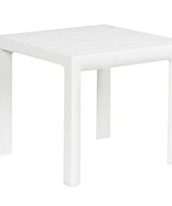 Bizzotto Tavolini>TAVOLINO IN ALLUMINIO BIANCO GK50 - CRUISE