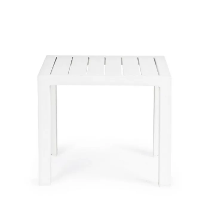 Bizzotto Tavolini>TAVOLINO IN ALLUMINIO BIANCO GK50 - CRUISE